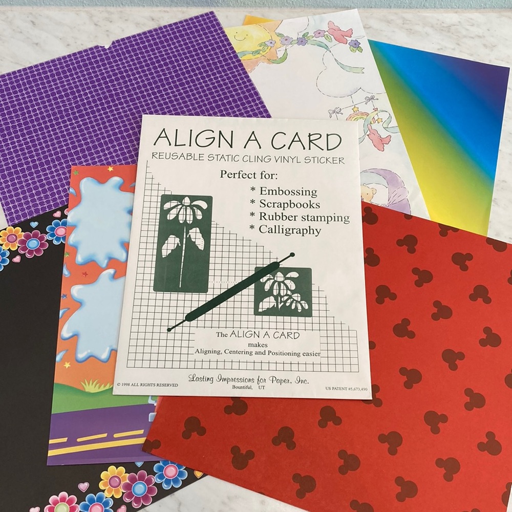 Scrapbooking Paper and Align A Card Mat